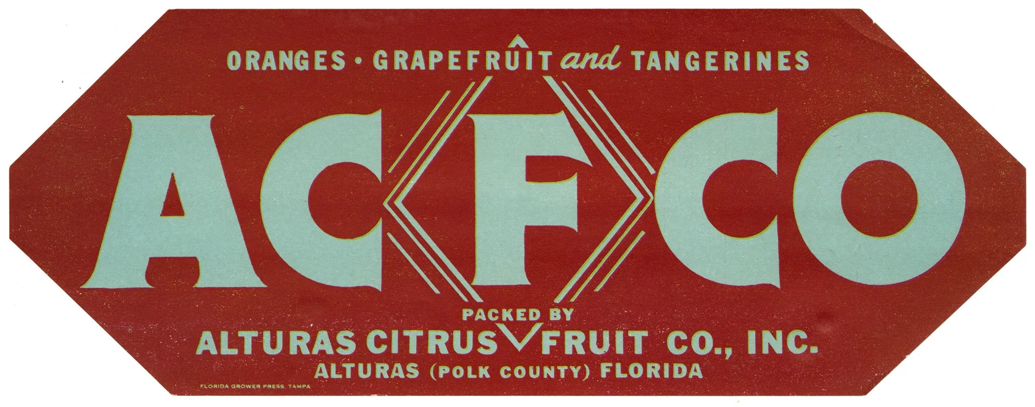 Acfco Citrus Label