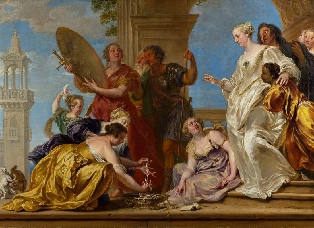 Achilles Among The Daughters Of Lycomedes Ovid Metamorphoses Xiii 162 170 Publius Papinius Statius Ca 45 96
