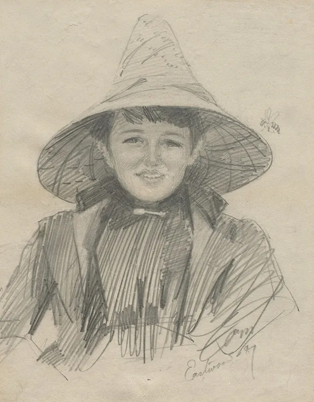 Ada Lymon Woman In A Large Hat 2