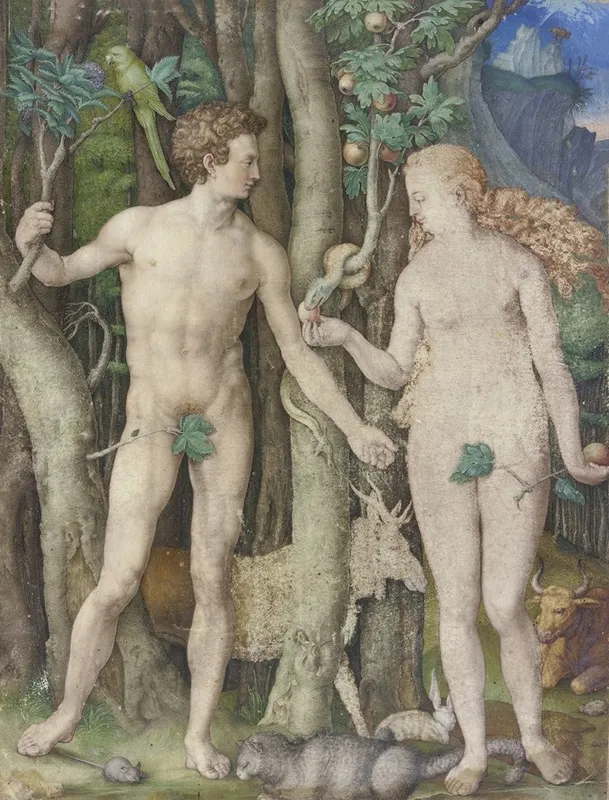 Adam And Eve 12 by German School - Canvas Print