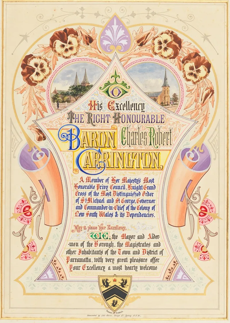 Addresses Presented To Lord Carrington Governor Of New South Wales Pl 03
