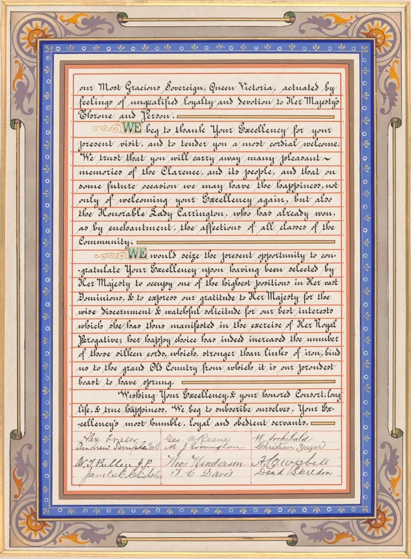 Addresses Presented To Lord Carrington Governor Of New South Wales Pl 05