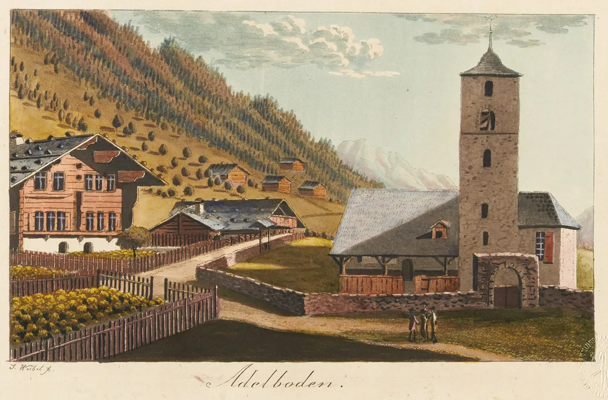 Adelboden by Jakob Samuel Weibel - Canvas Print