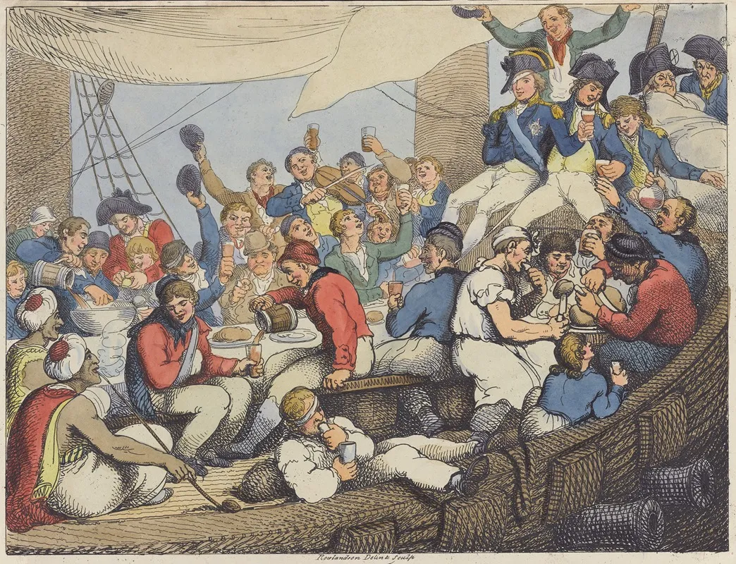 Admiral Nelson Recreating With His Brave Tars After The Glorious Battle Of The Nile