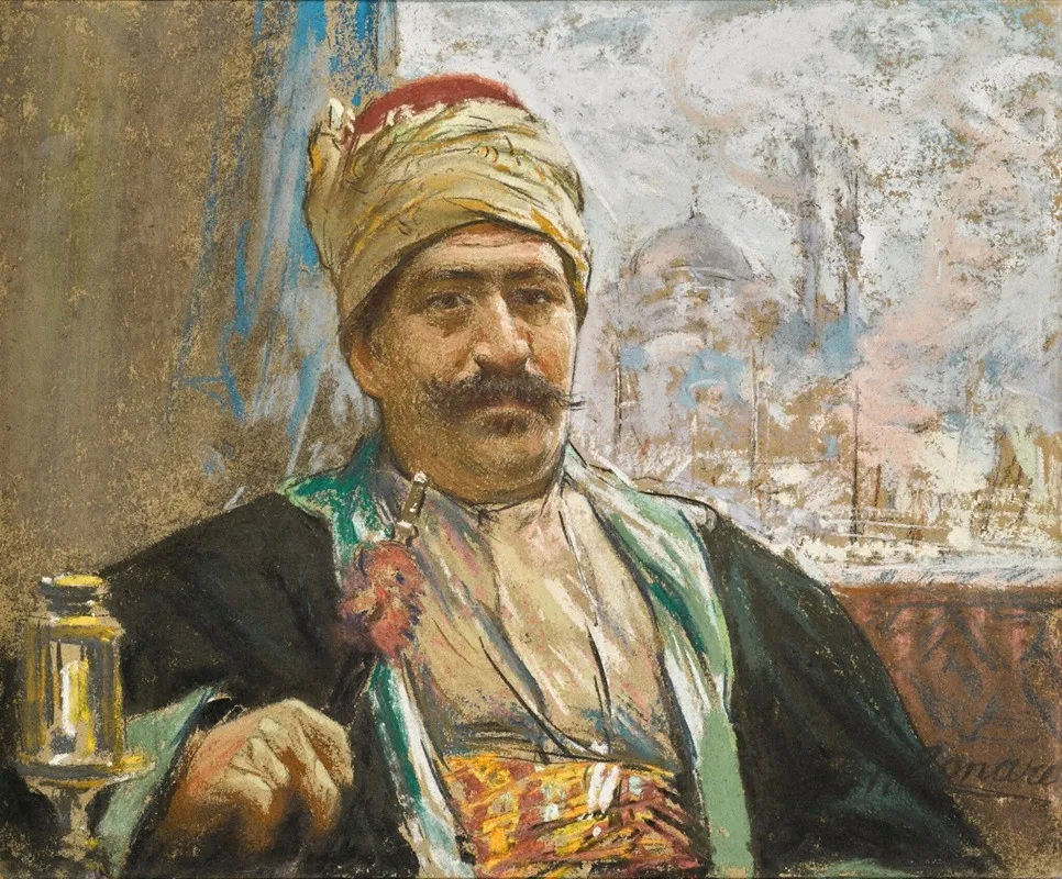 Adolphe Thalasso The Yeni Mosque Beyond