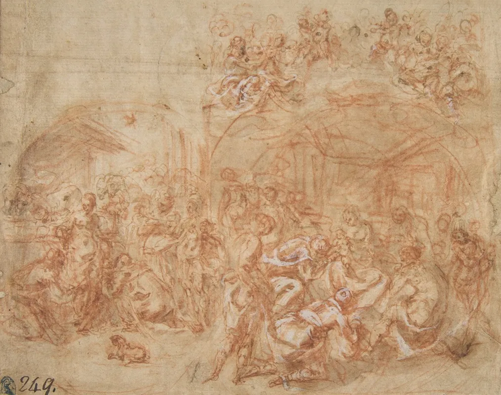 Adoration Of The Magi 24 by Cesare Pollino - Canvas Print