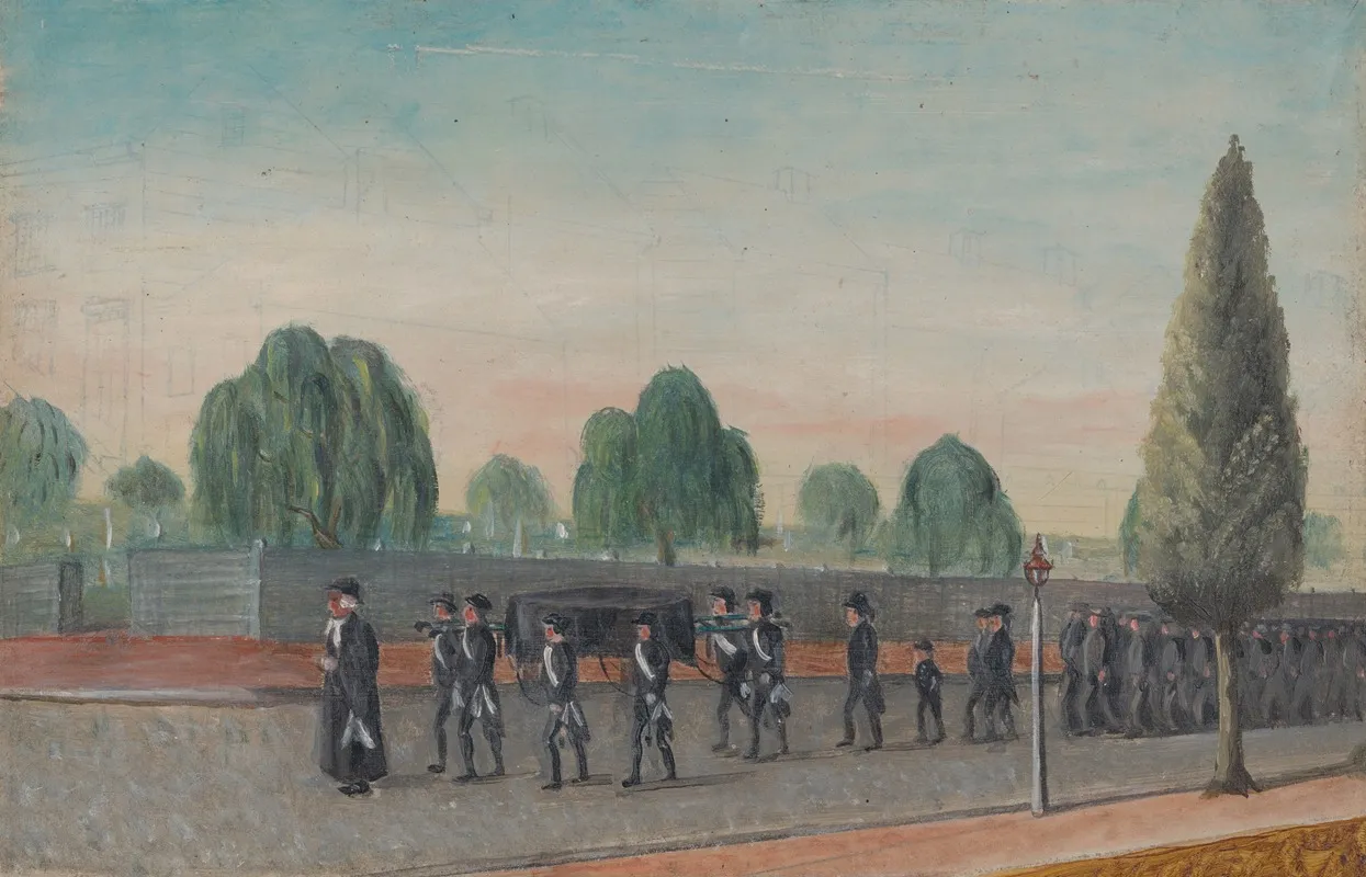 Adult Funeral Procession by William P. Chappel - Canvas Print