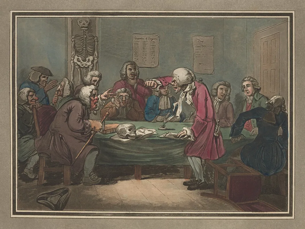 Adventures Of Roderick Random Rodericks Examination At Surgeons Hall