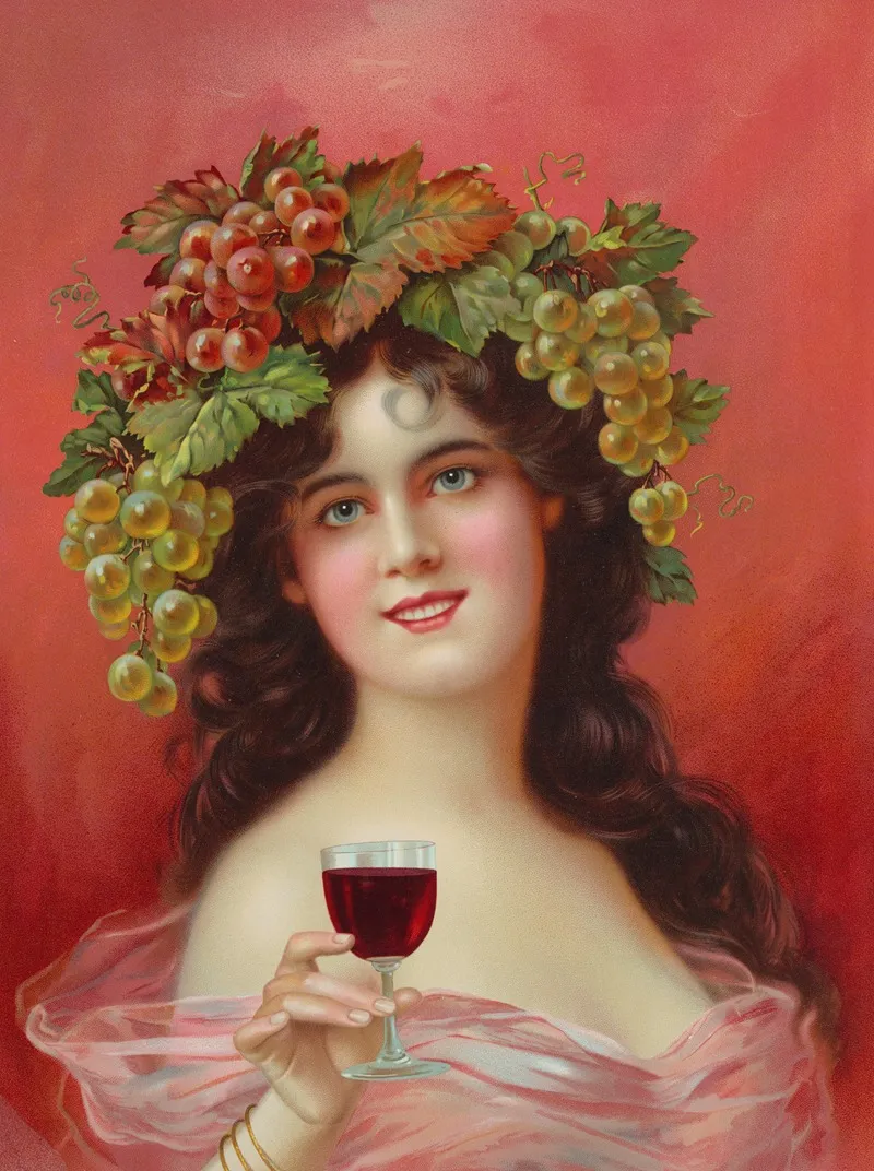 Advertising Poster For Red Wine