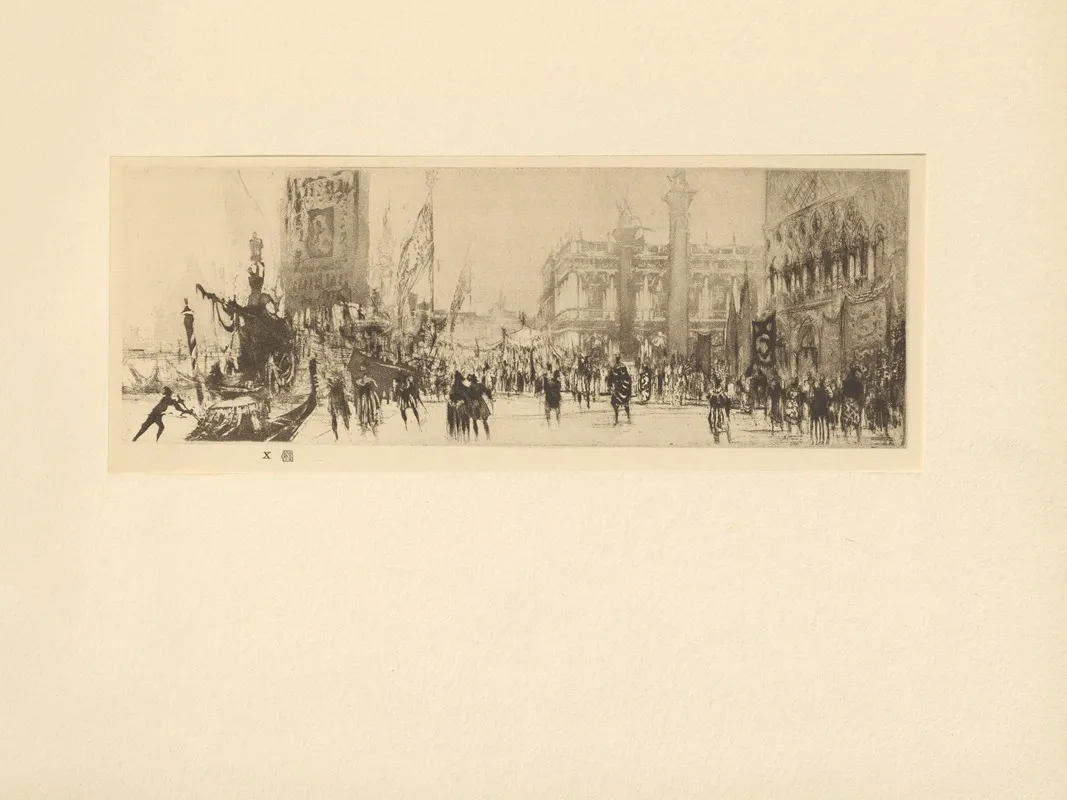 A‎ ‎venetian‎ ‎festival by William Walcot - Canvas Print