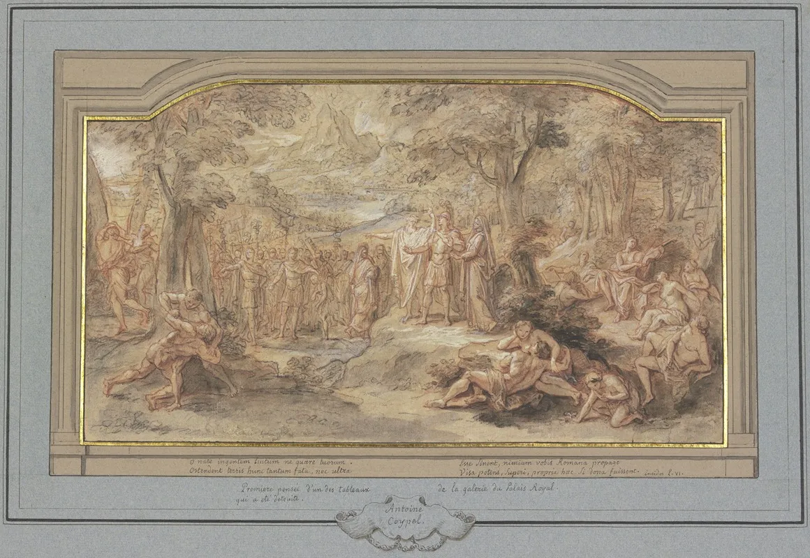 Aeneas In The Underworld 2 by Antoine Coypel - Canvas Print