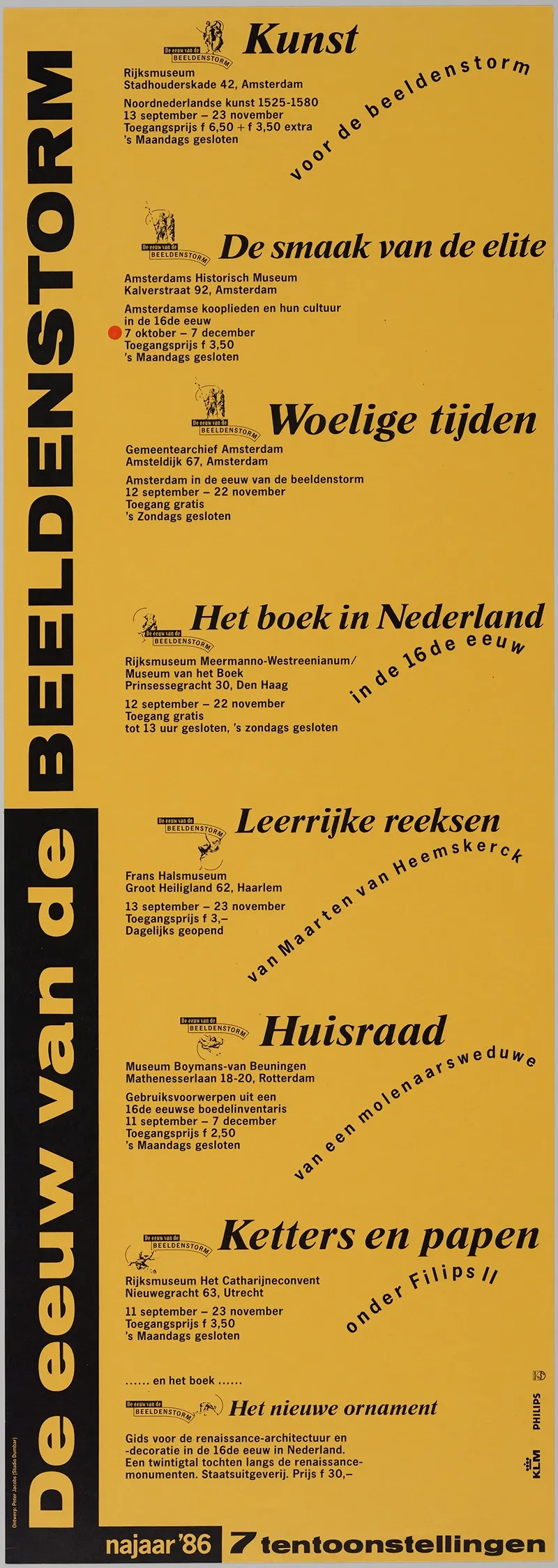 Affiche Voor 7 Tentoonstellingen