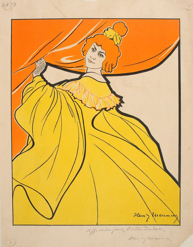 Affichette Pour Odette Dulac by Henri Meunier - Canvas Print