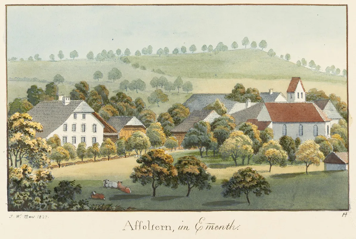 Affoltern Im Emmenth by Jakob Samuel Weibel - Canvas Print