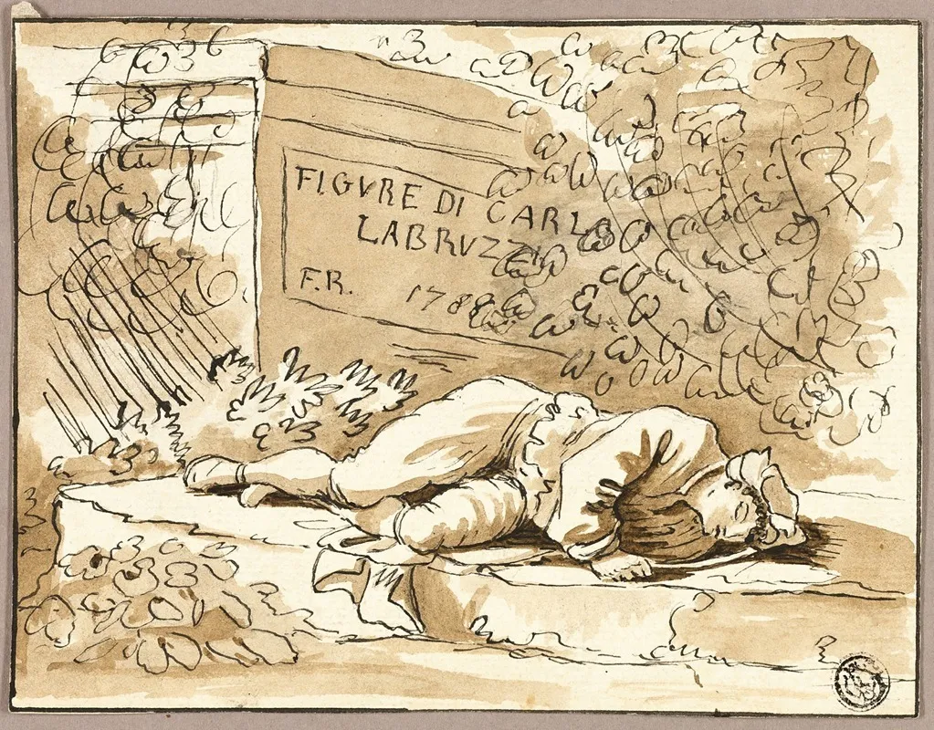 After Frontispiece To Figure by Carlo Labruzzi - Canvas Print