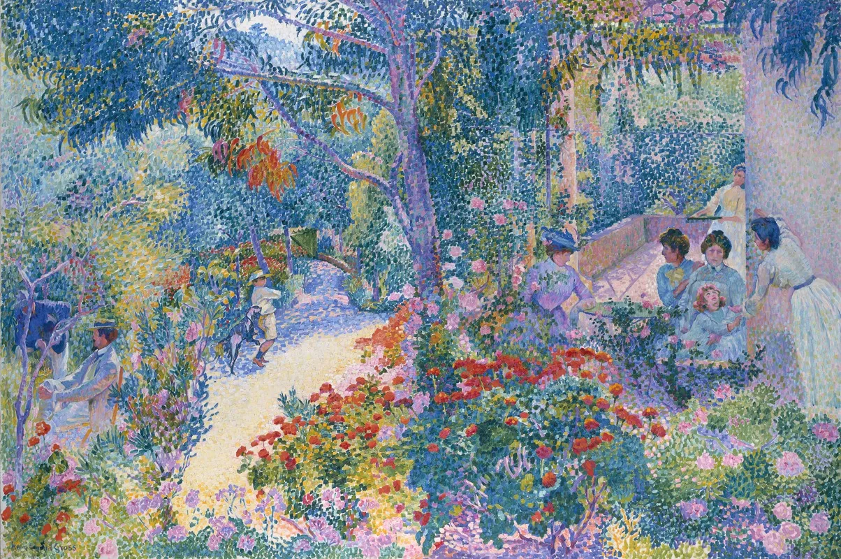 Afternoon In The Garden 3 by Henri-Edmond Cross - Canvas Print