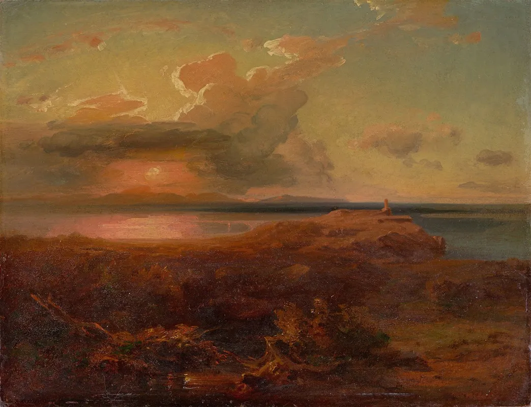 Agina Mit Dem Apollotempel by Carl Rottmann - Canvas Print