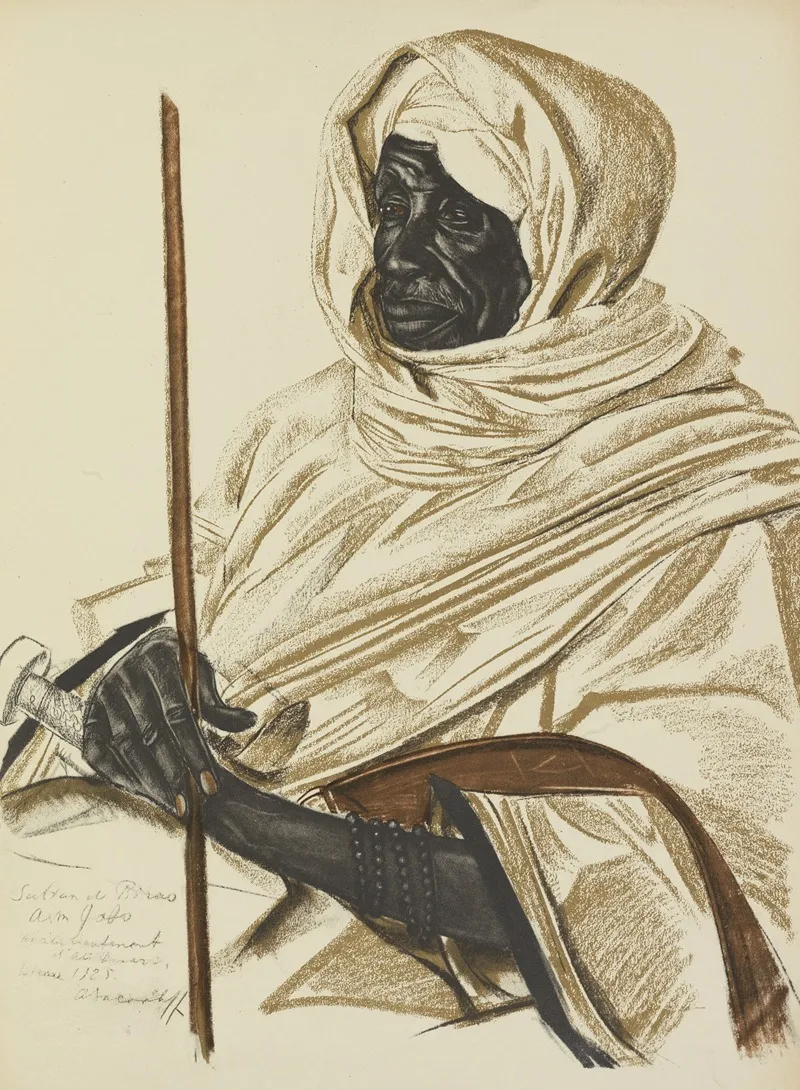 Aim Gabo Sultan De Birao 2 by Alexandre Jacovleff - Canvas Print