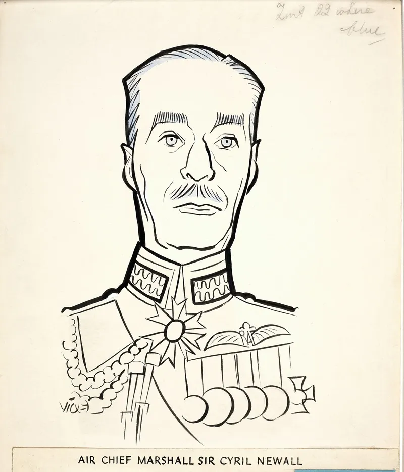 Air Chief Marshal Sir Cyril Newall by Victor Weisz - Canvas Print