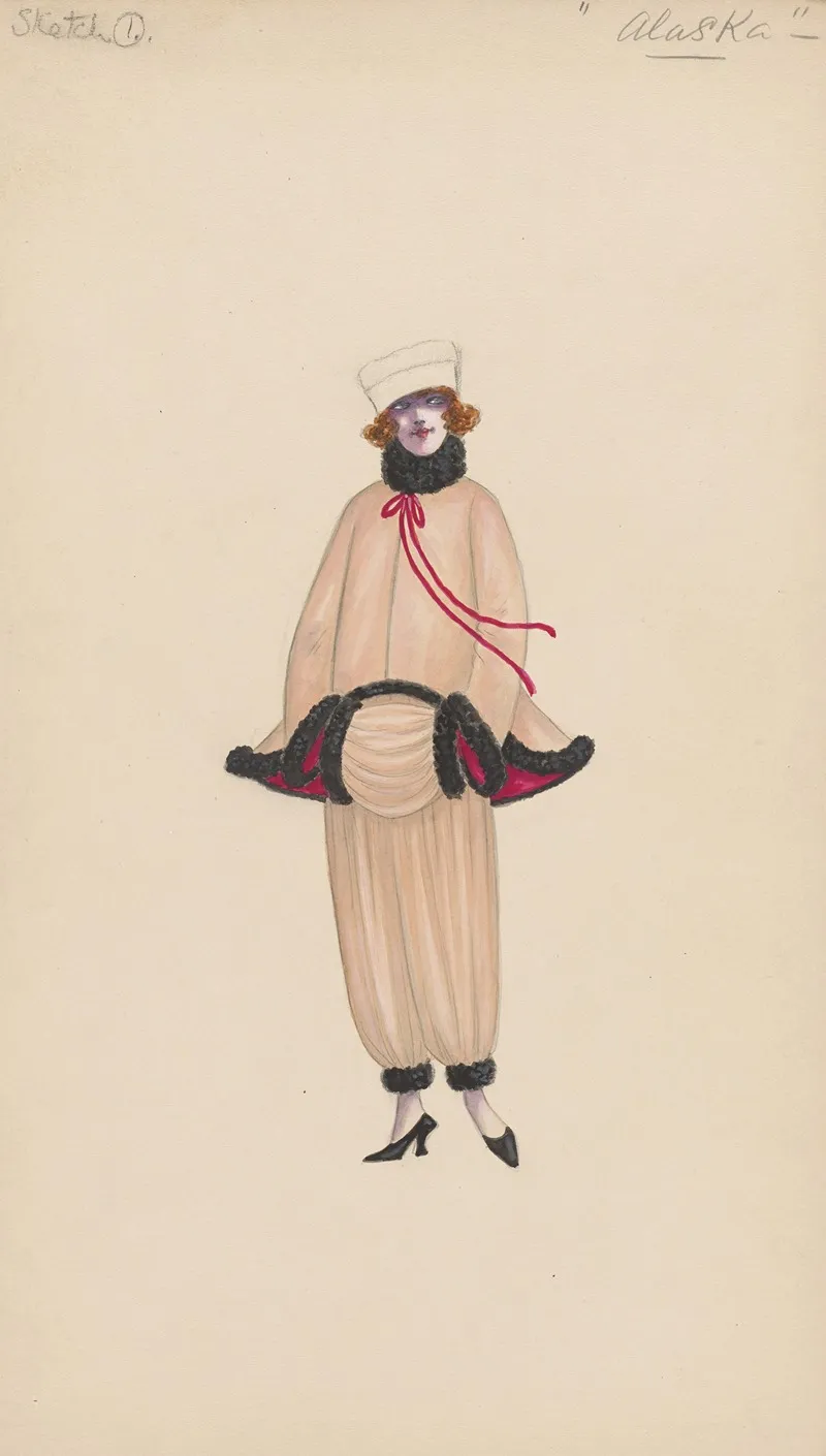 Alaska Sketch 1 by Will R. Barnes - Canvas Print