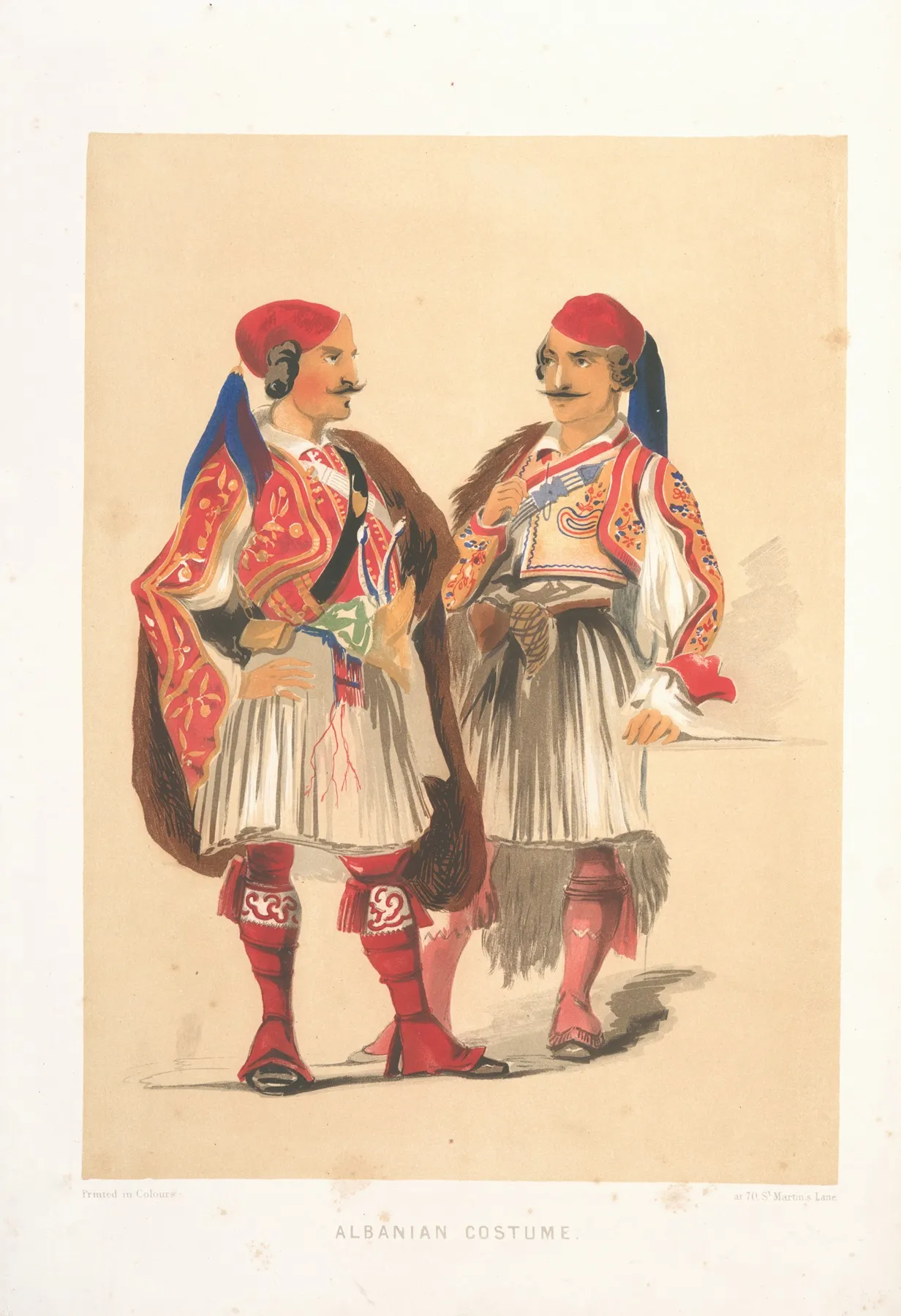 Albanian Costume by Forbes MacBean - Canvas Print