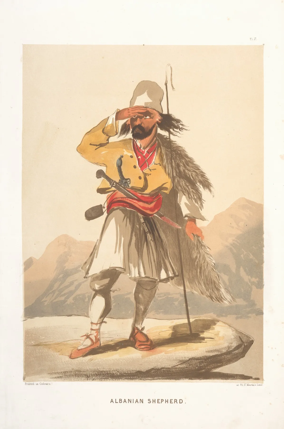 Albanian Shepherd by Forbes MacBean - Canvas Print