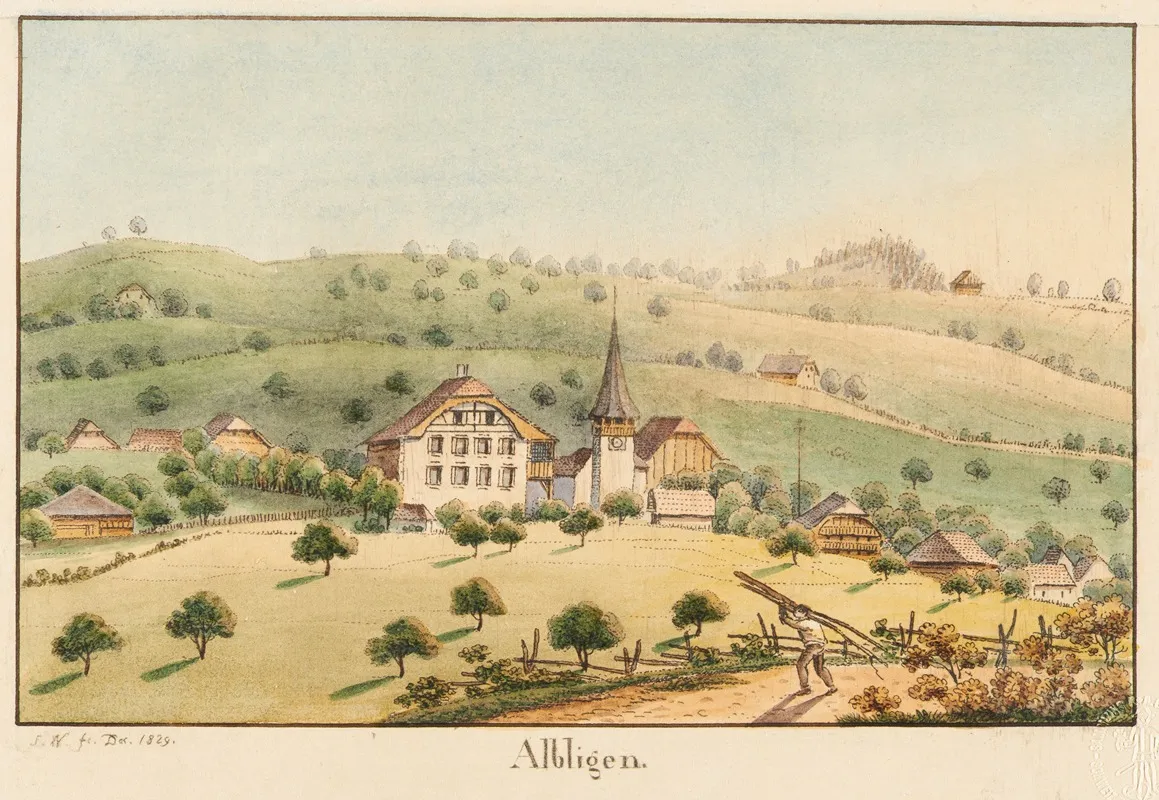 Albligen by Jakob Samuel Weibel - Canvas Print