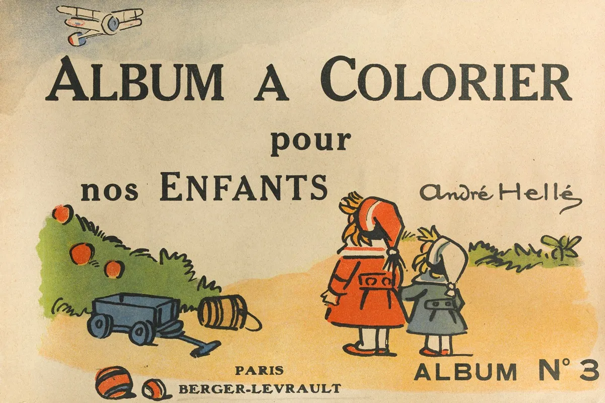 Album A Colorier Pour Nos Enfants Pl 00 by André Hellé - Canvas Print