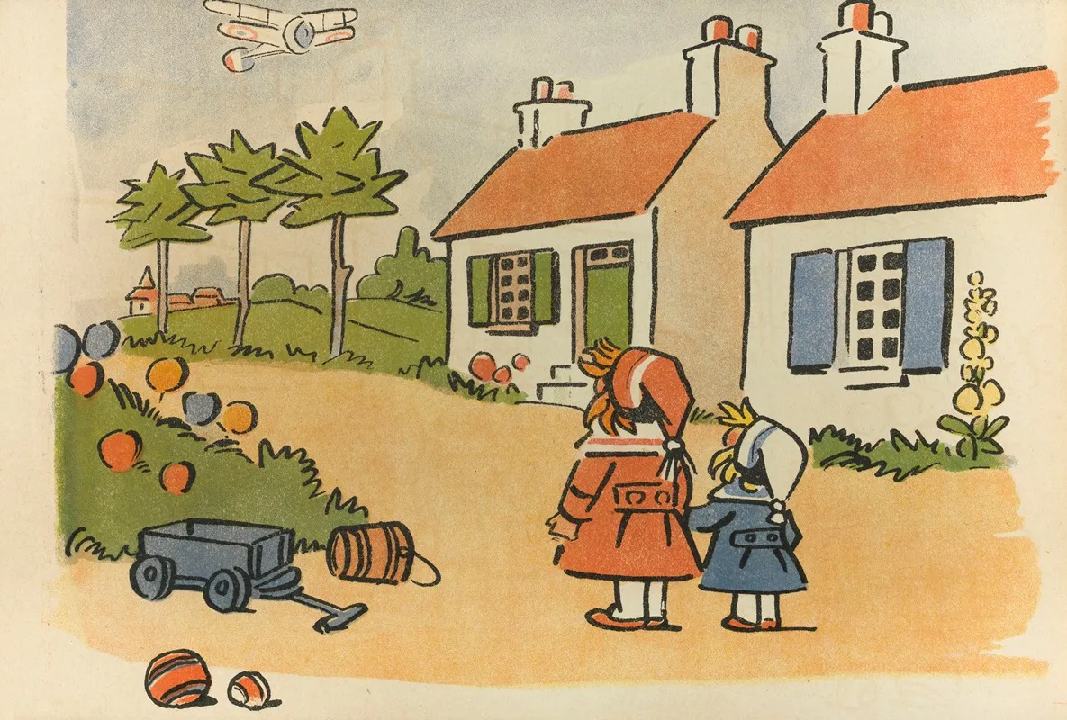Album A Colorier Pour Nos Enfants Pl 14 by André Hellé - Canvas Print