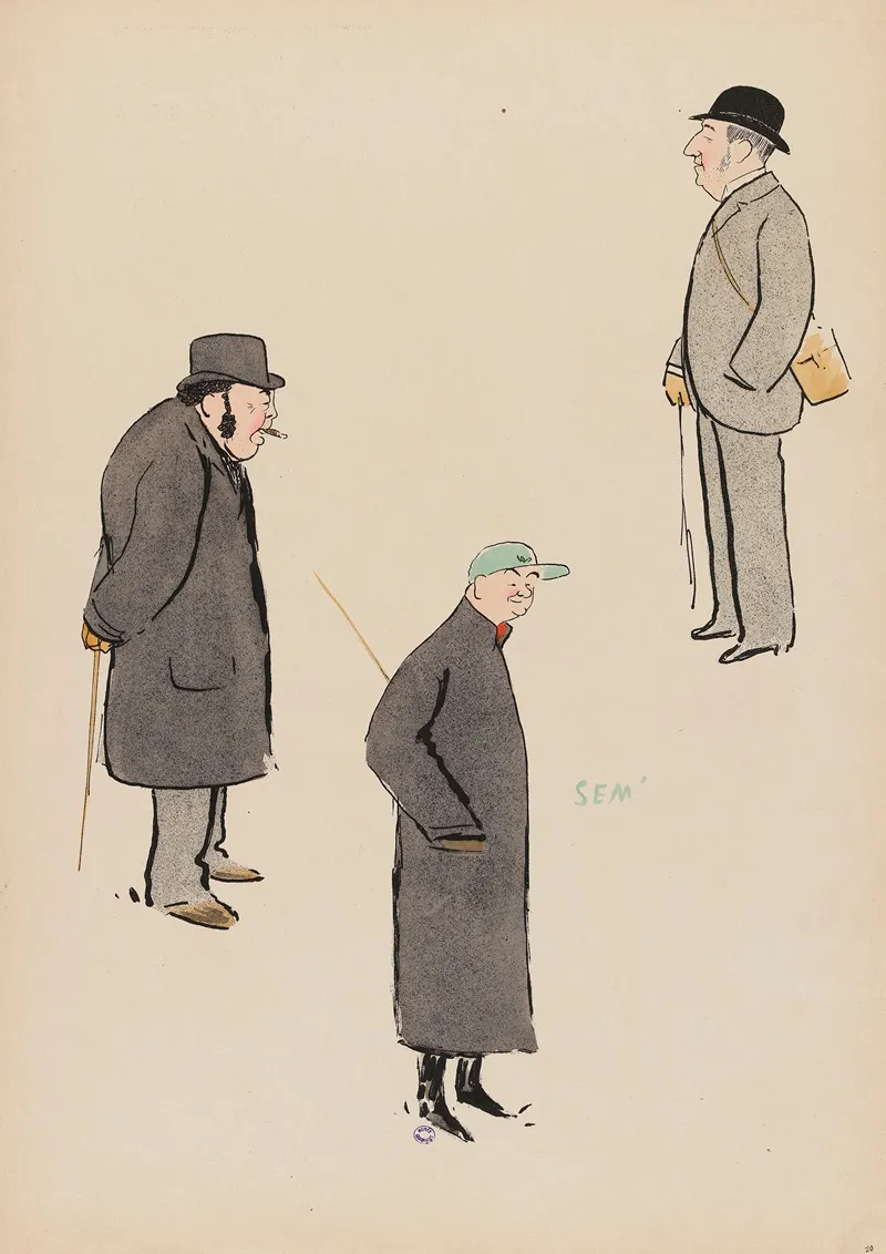 Album Le Turf by Georges Goursat (Sem) - Canvas Print