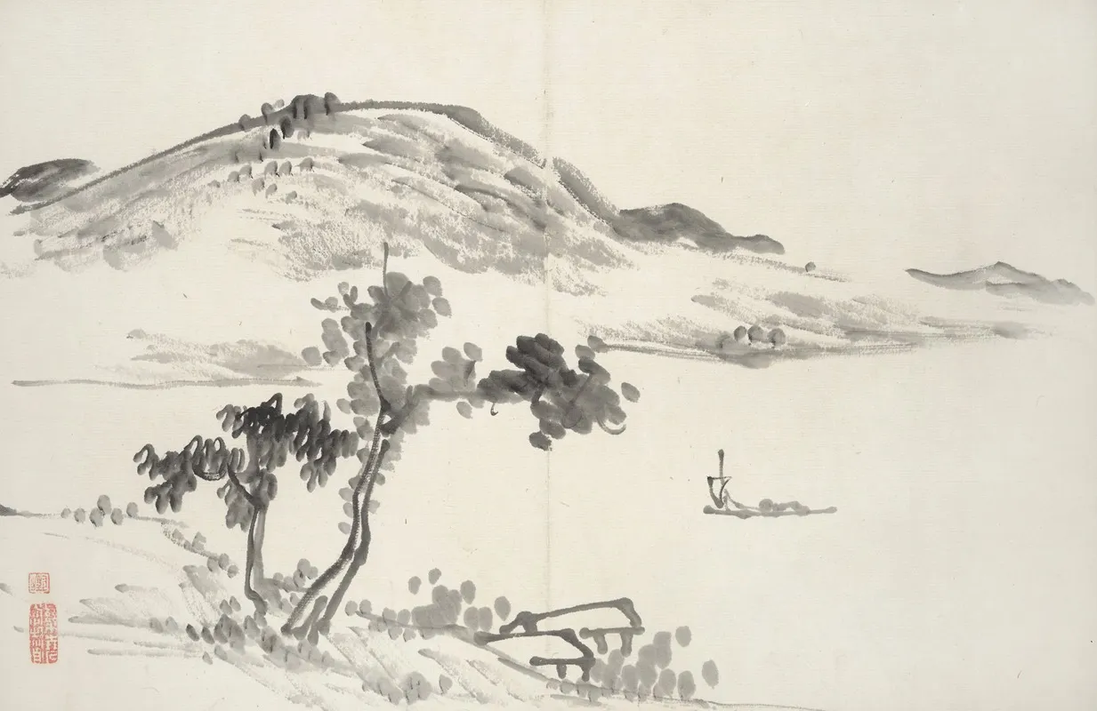 Album Of Fifteen Ink Paintings Pl 05