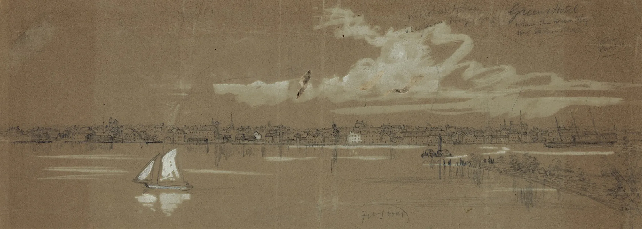 Alexandria Virginia From The Maryland Side Of The Potomac