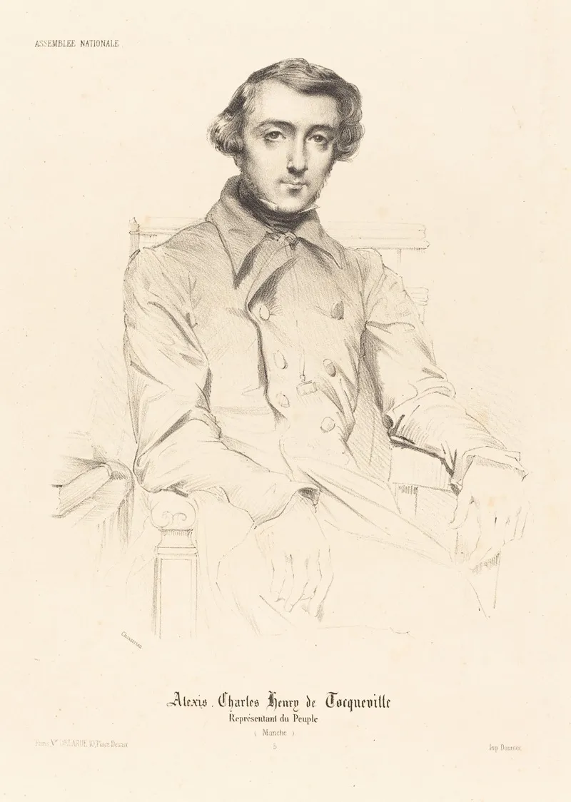 Alexis Charles Henry De Tocqueville by Théodore Chassériau - Canvas Print