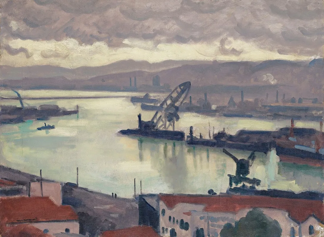 Alger Temps Gris by Albert Marquet - Canvas Print