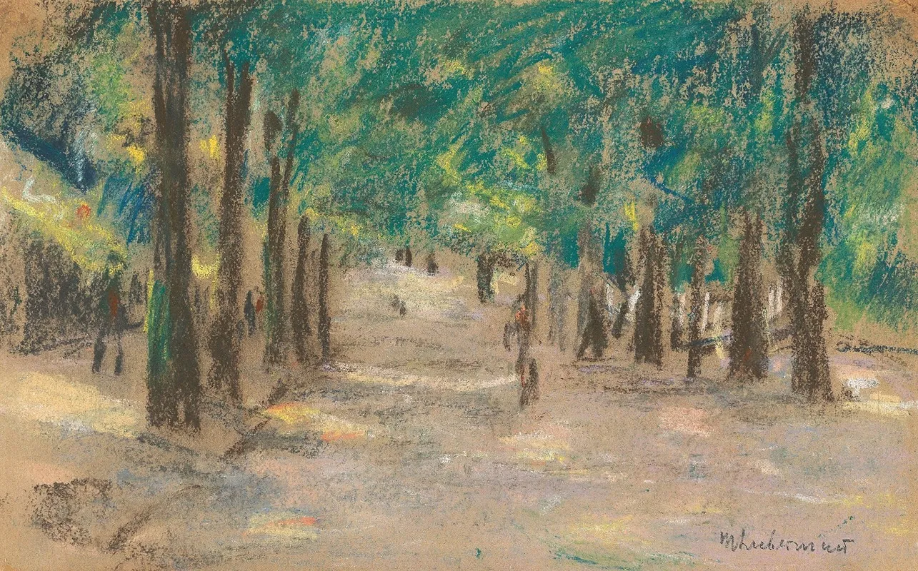 Allee Wohl In Haarlem by Max Liebermann - Canvas Print