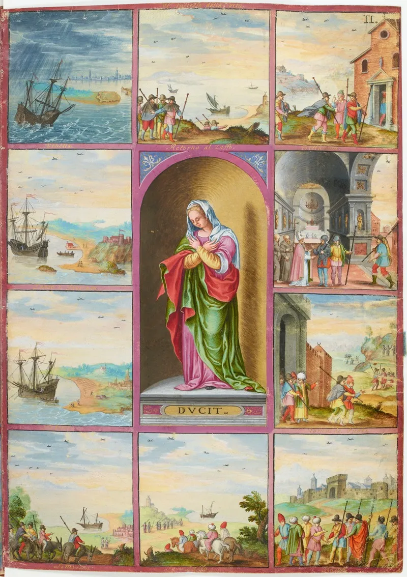 Allegorie De La Devotion Entouree De Dix Tableaux