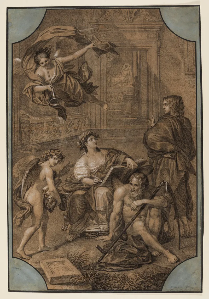Allegorie Der Geschichte by Philipp Jakob Becker - Canvas Print