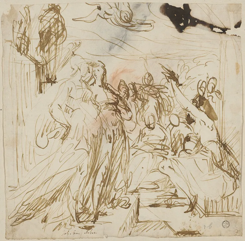 Allegorie Der Malerei Minerva Fuhrt Die Malerei In Den Kreis Der Musen Ein