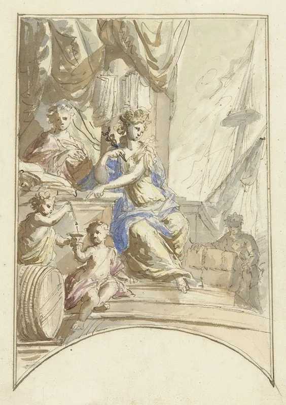 Allegorie Op De Handel Ter Zee