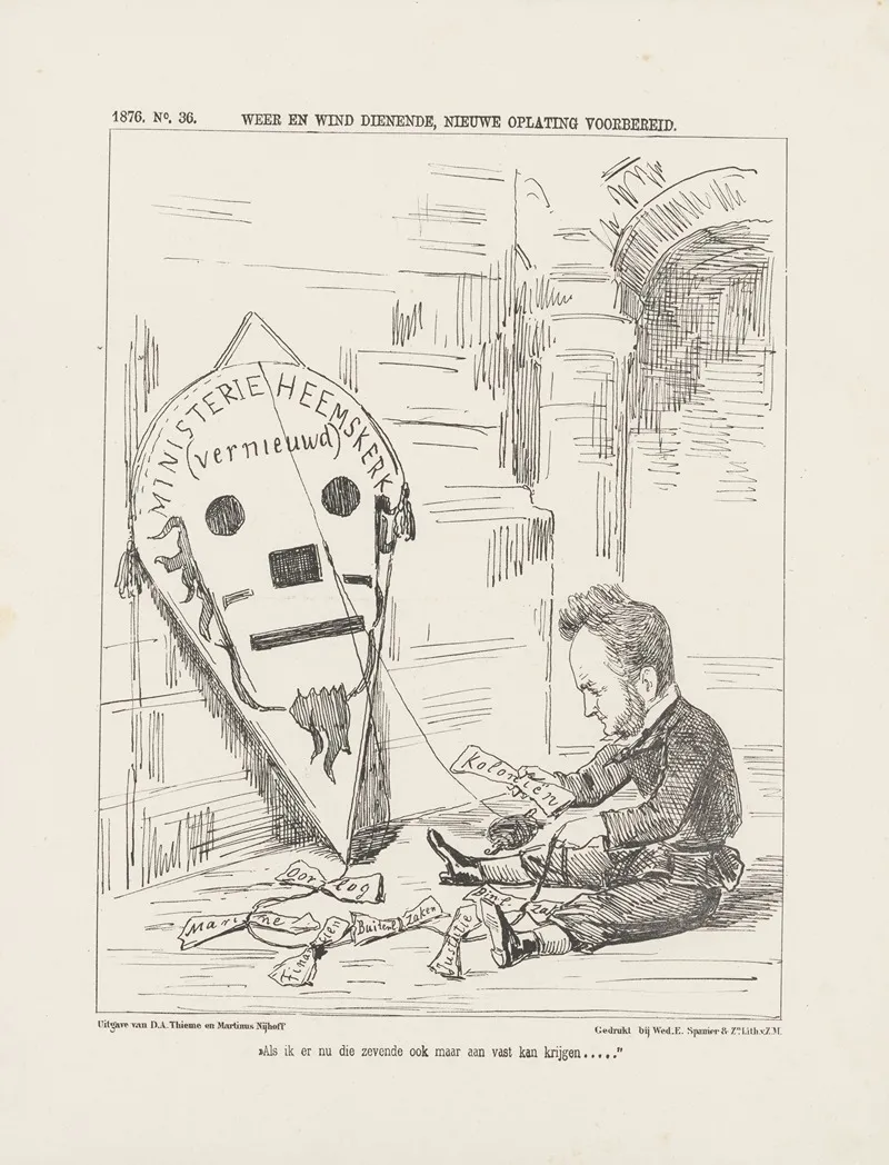 Allegorie Op De Hulp Aan De Getroffenen Van De Watersnood Van Maart