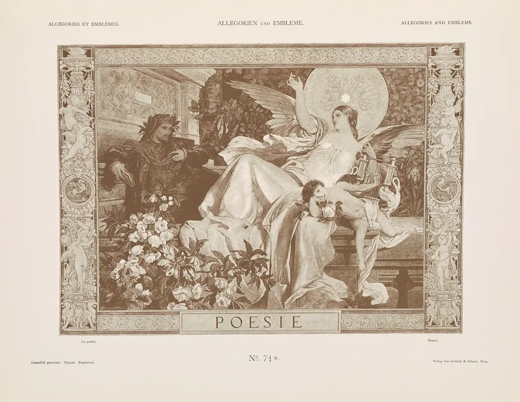 Allegorien Und Embleme Vol I Pl 083 by Albert Ilg - Canvas Print