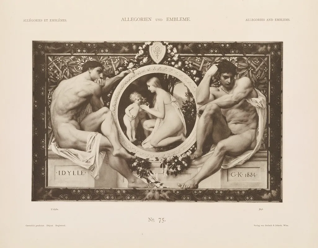 Allegorien Und Embleme Vol I Pl 088 by Albert Ilg - Canvas Print
