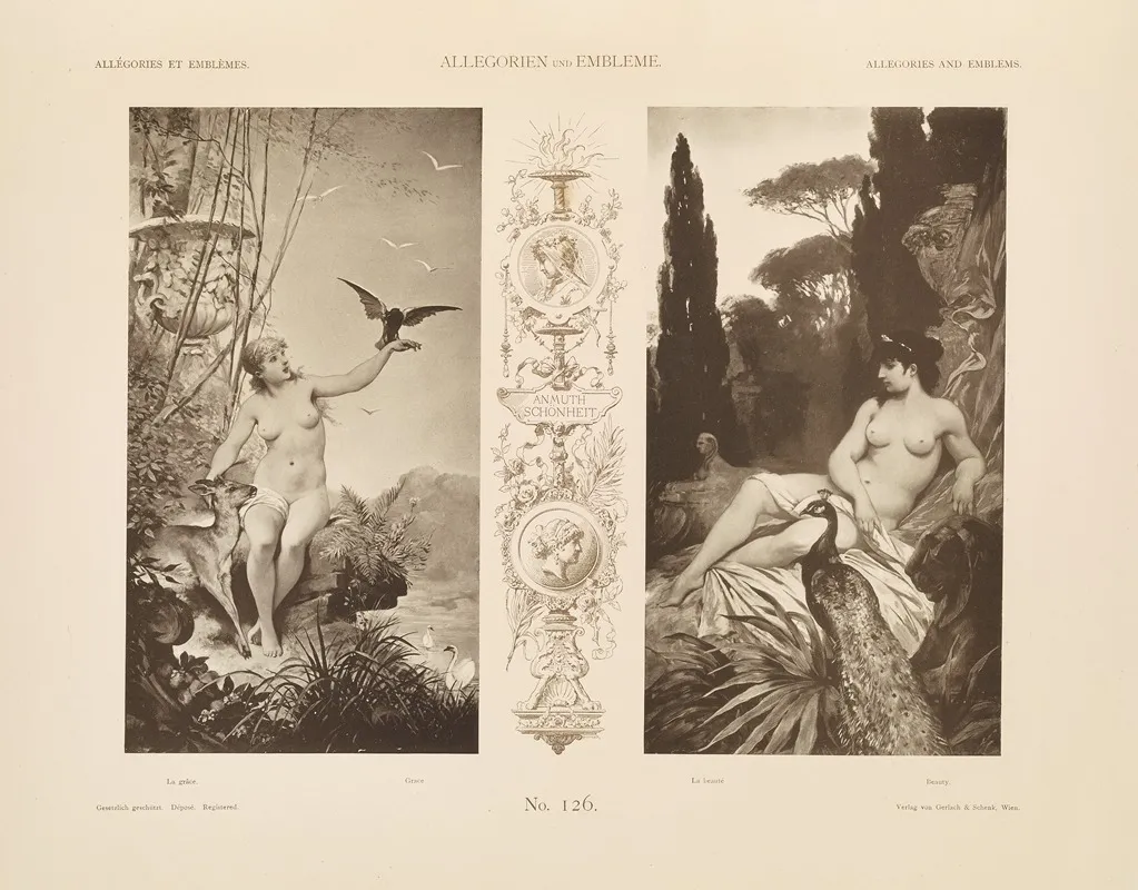 Allegorien Und Embleme Vol I Pl 150 by Albert Ilg - Canvas Print