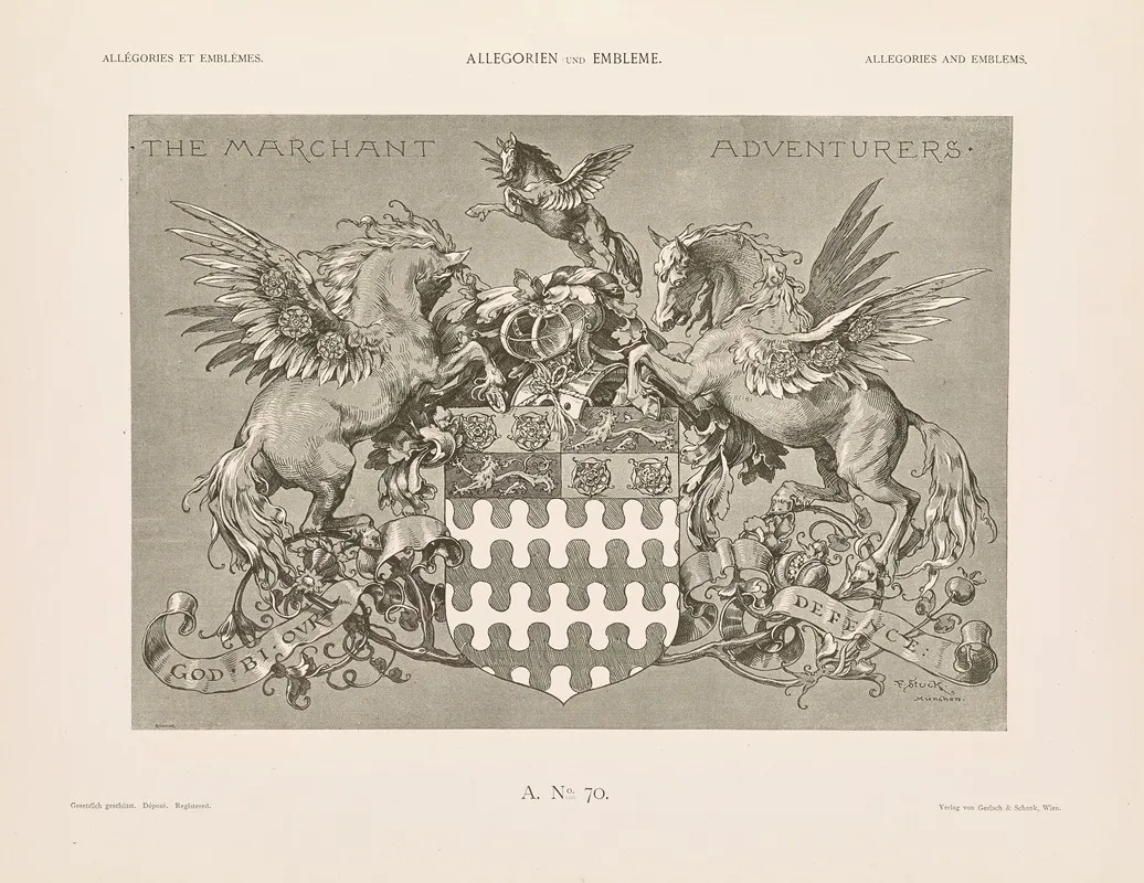 Allegorien Und Embleme Vol Ii Pl 080 by Albert Ilg - Canvas Print