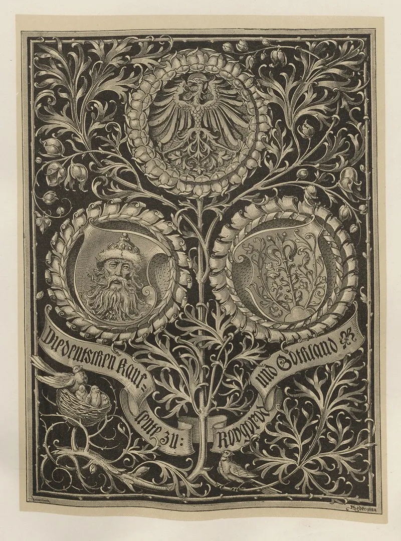 Allegories And Emblems Pl 010 by Albert Ilg - Canvas Print