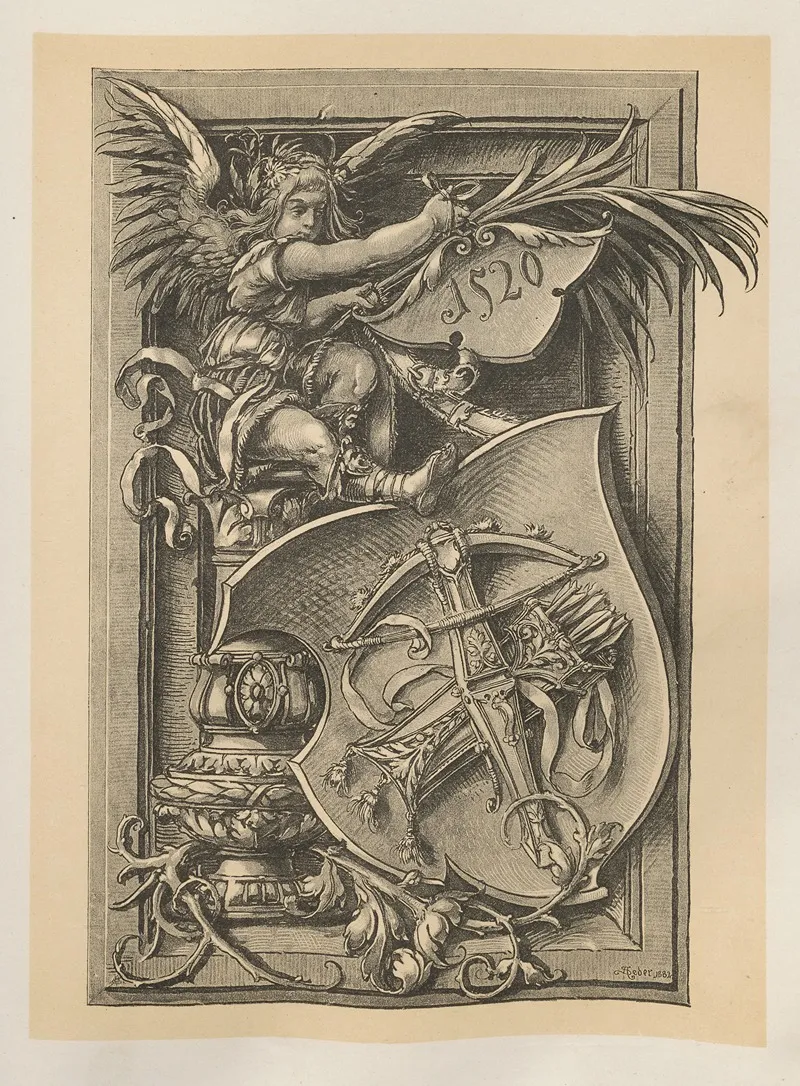 Allegories And Emblems Pl 018 by Albert Ilg - Canvas Print