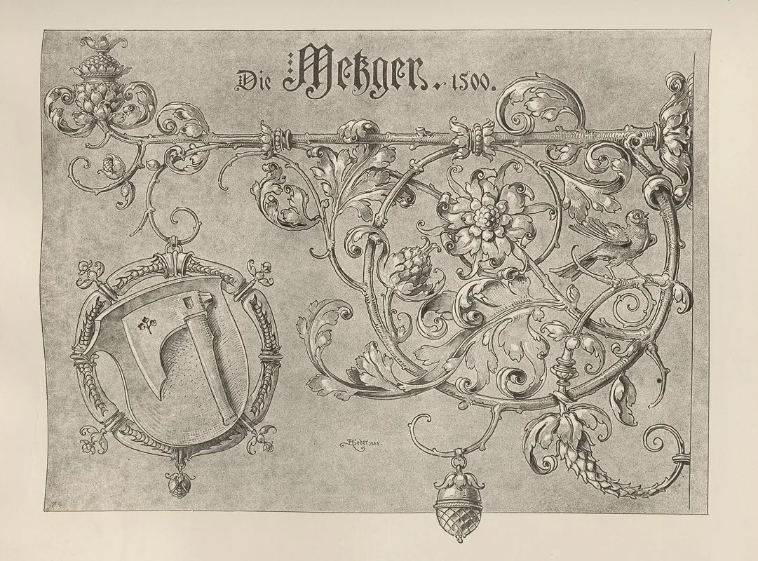 Allegories And Emblems Pl 058 by Albert Ilg - Canvas Print