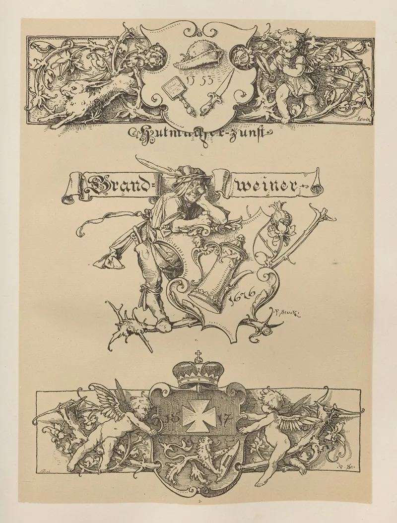 Allegories And Emblems Pl 079 by Albert Ilg - Canvas Print