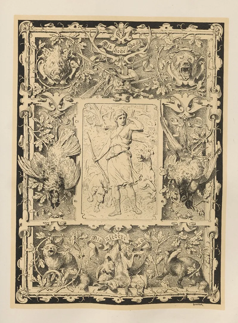 Allegories And Emblems Pl 108 by Albert Ilg - Canvas Print