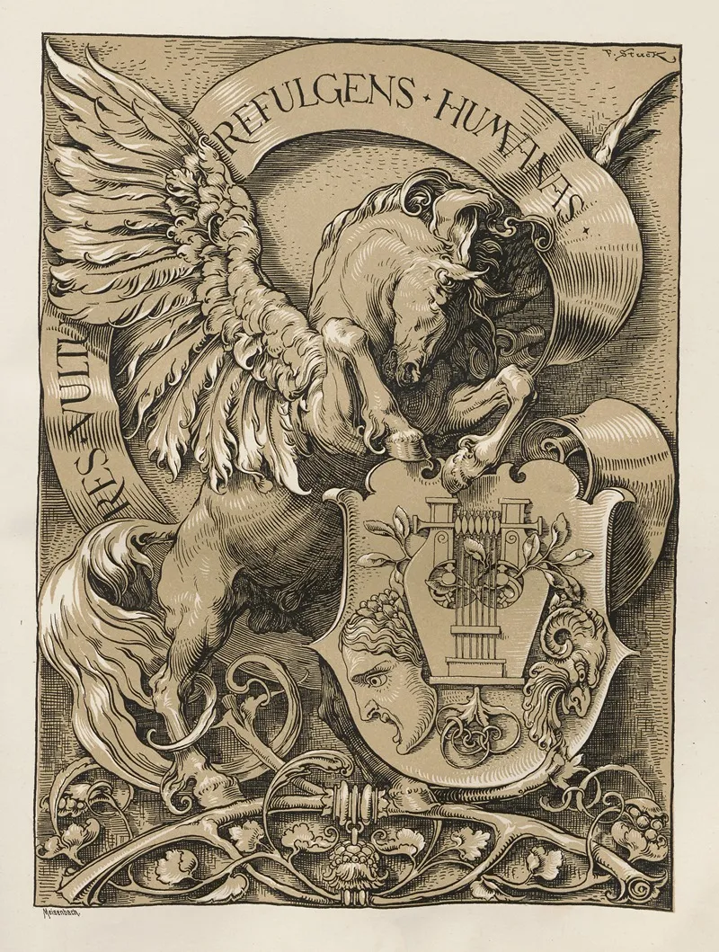 Allegories And Emblems Pl 124 by Albert Ilg - Canvas Print